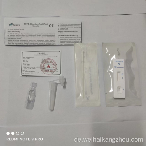 Selbsttesting Covid -19 Antigen -Testkits zum Verkaufsexport